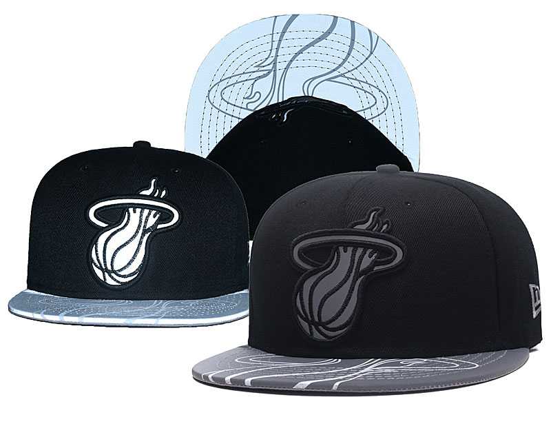 NBA Miami Heat Stitched Snapback Hats 015